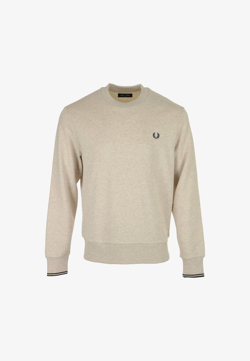 Fred Perry CREW NECK - Felpa - porridge chiné gris ancre