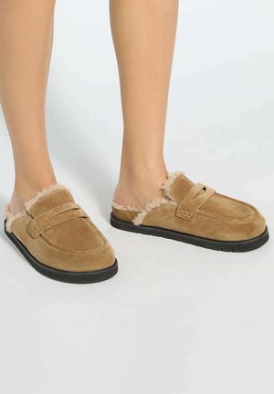 Dune London, GOLDY SUEDE - Chaussons - honey-suede