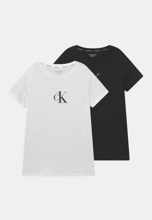 TEE 2 PACK - Triko s potiskem - white/black