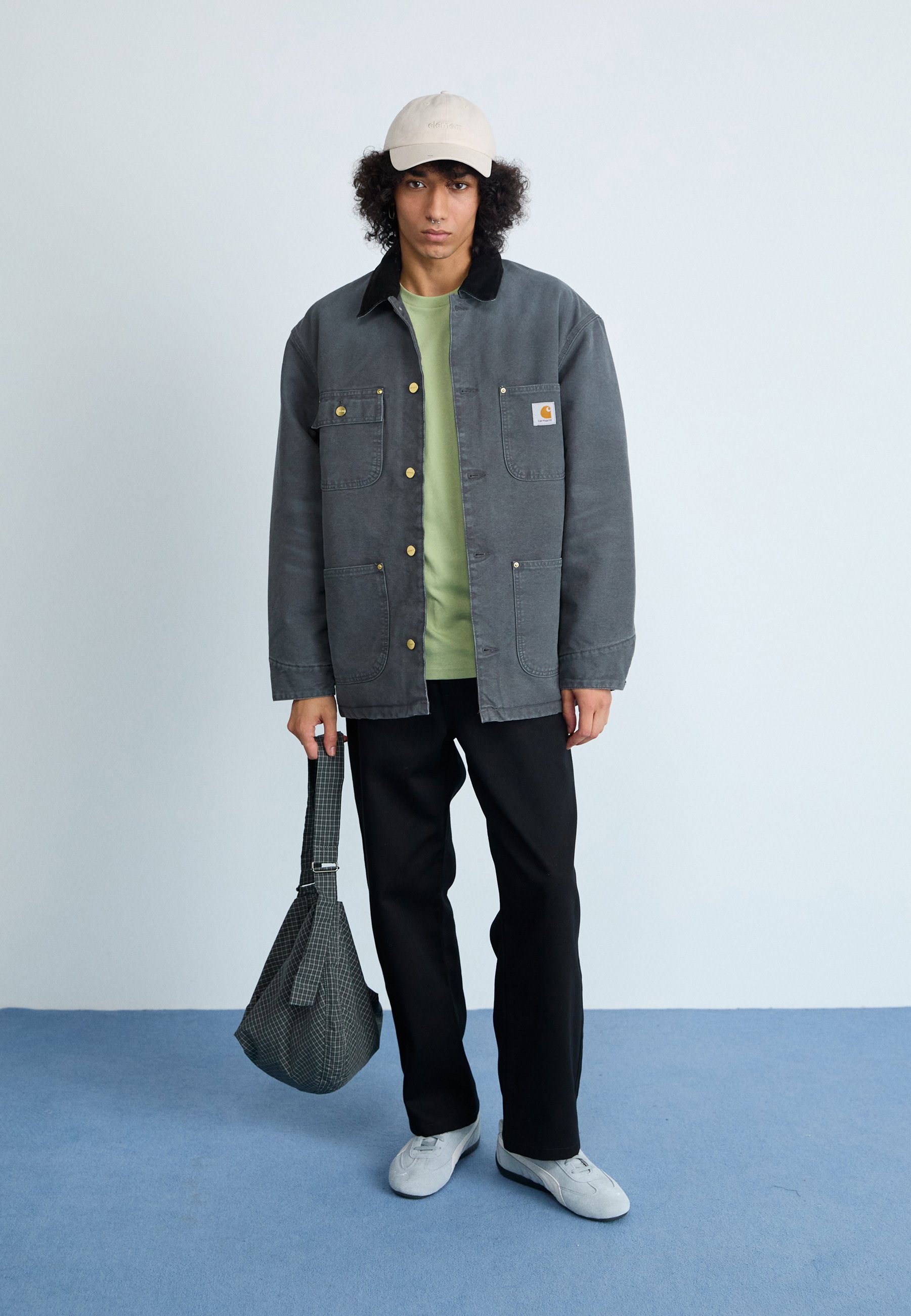 Carhartt WIP CHORE COAT - Light jacket - graphite/grey - Zalando Carhartt WIP CHORE COAT - Light jacket - graphite/grey - Zalando