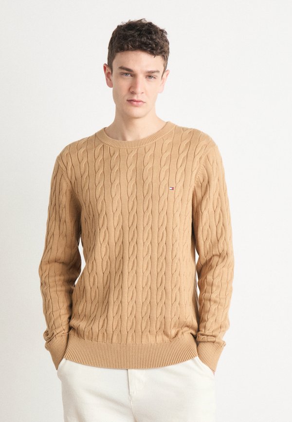 CLASSIC CABLE CREW NECK - Jumper - safari
