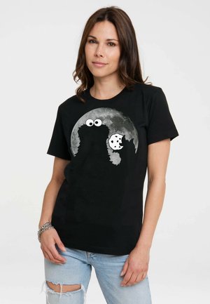 Print T-shirt - schwarz