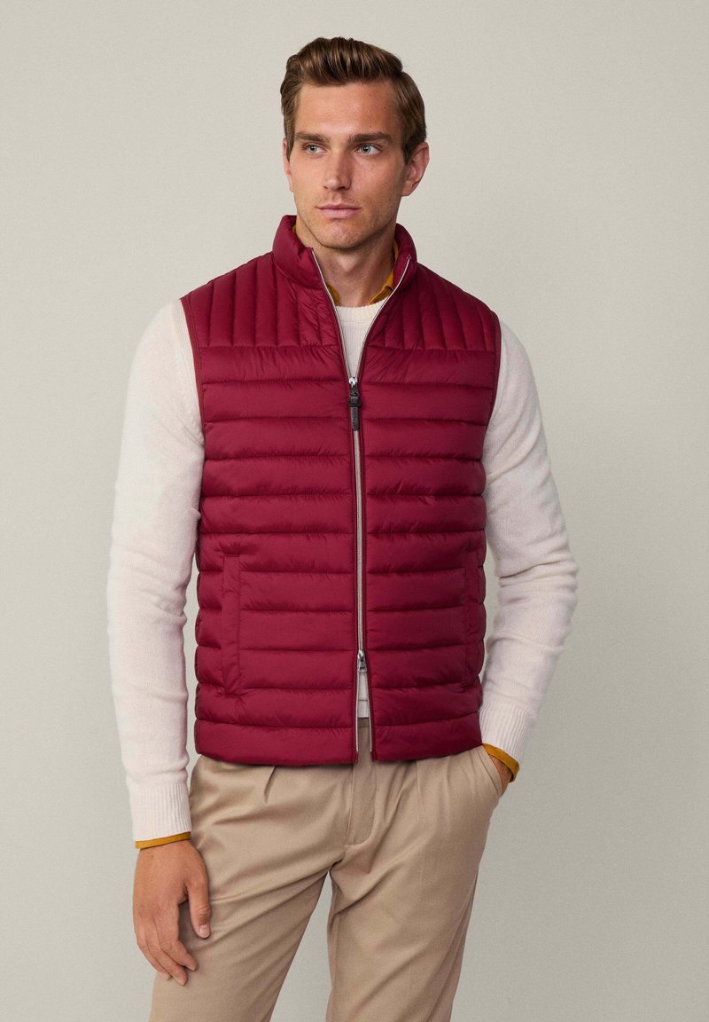 Hackett London ULTRA LW  - Strukirani kaput - winter red