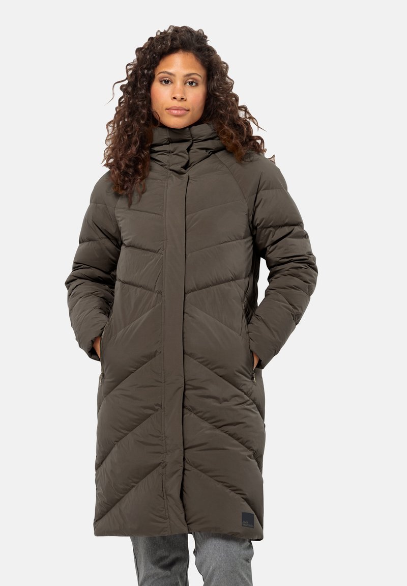 Jack Wolfskin MARIENPLATZ - Daunenmantel - cold coffee