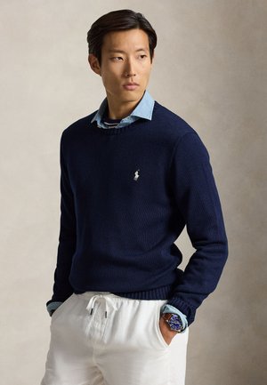 Polo Ralph Lauren COTTON CREWNECK SWEATER - Pullover - hunter navy