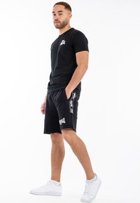 Lonsdale NORMALE PASSFORM SCARVELL - Trainingsbroek - black white