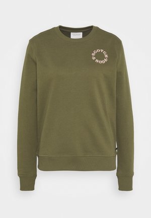 EASY CREWNECK WITH GRAPHIC - Mikina - army