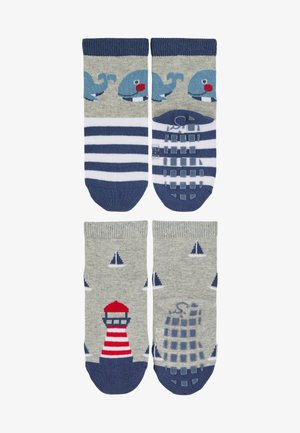 DP WAL LEUCHTTURM 2 PACK - Socks - dunkelblau meliert