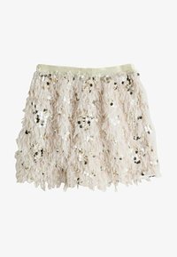 Seleccionado, cream fluffy sequin