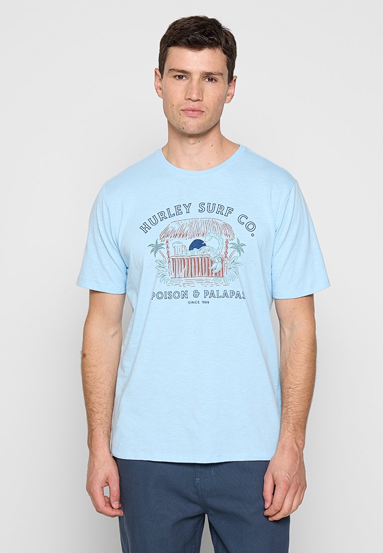 hurley T-shirt print blauw