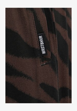 WRSTBHVR, WRSTBHVR PANTS MAESA PANTS - Bukser - chocolate brown zebra