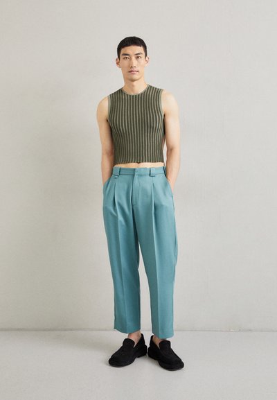 ECKHAUS LATTA FLUTED TANK UNISEX - Μπλούζα - lichen