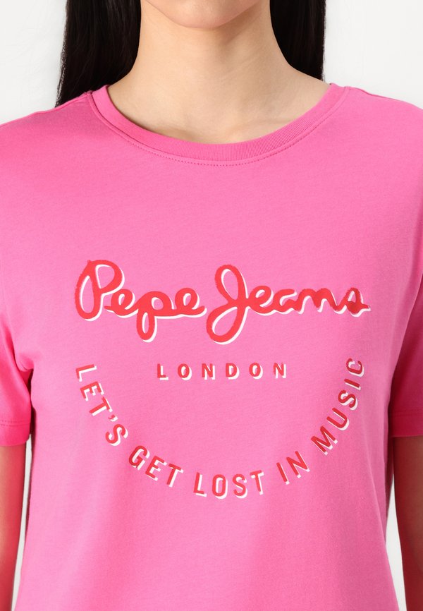 RUMER - Print T-shirt - fuchsia4