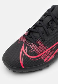 Nike Performance JR MERCURIAL VAPOR 14 CLUB TF UNISEX - Botines de fútbol para césped - black/cyber