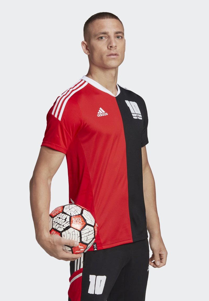 adidas Performance MESSI Sports Tshirt black/red/black Zalando.de