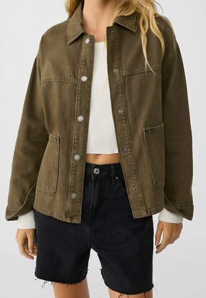 Spijkerjas - khaki