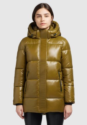 SORAYA SHINY - Ziemas mētelis - oliv