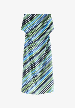 Next, REGULAR FIT - BANDEAU SCARF DETAIL MIDI DRESS . - Vestito casual - blue stripe