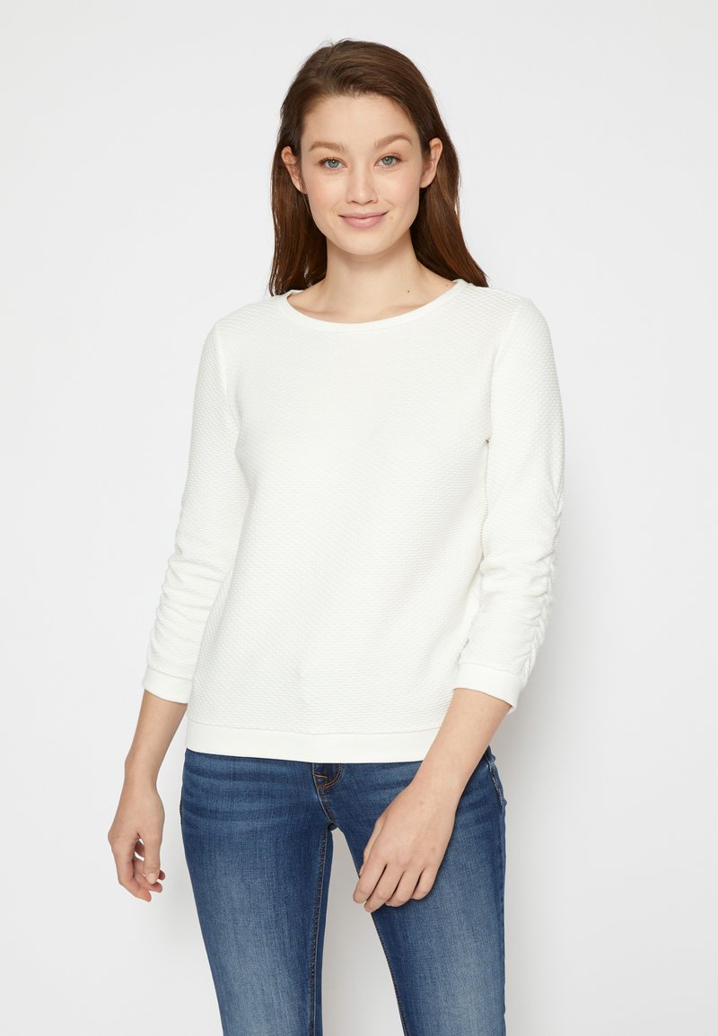 TOM TAILOR Denim Felpa Basic, 12318-Liquid Lime Green, L Donna