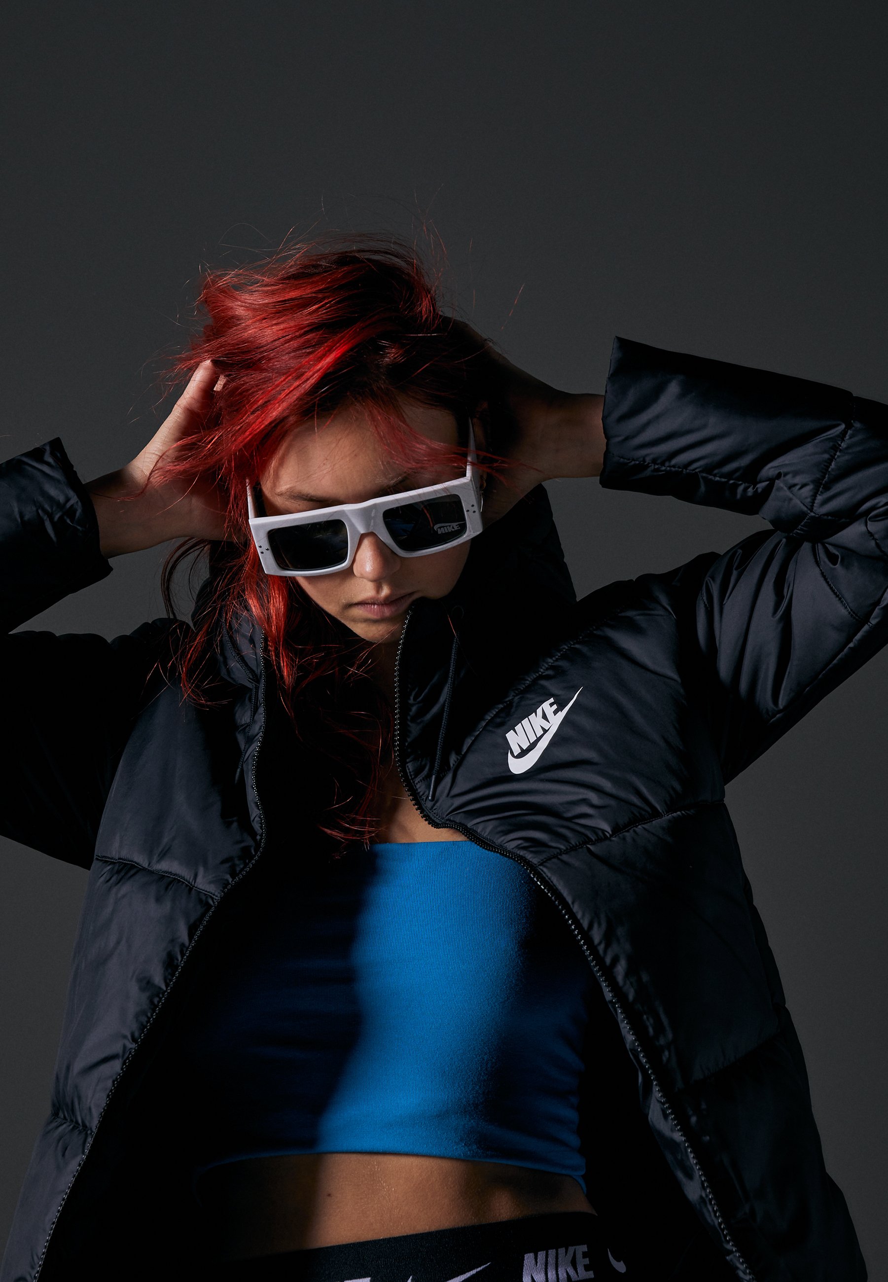 Nike Sportswear CLASSIC TAPE - Chaqueta de entretiempo - black/white/negro  - Zalando.es