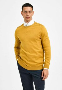 Selected Homme SLHBERG CREW NECK - Jumper - chai tea