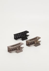 Pieces PCALICA HAIRSHARK 3 PACK  - Håraccessoar - black/beige/brown