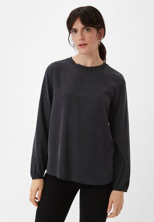 AUS FLIESSENDEM - Langarmshirt - schwarz