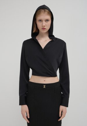 Calliope CON CAPPUCCIO  - Blouse - nero