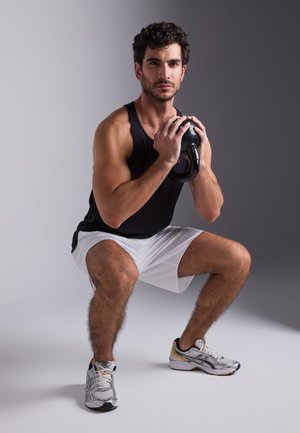 Pier One Sport ESSENTIAL 2 PACK MUSCLE VEST WITH RACER BACK - Top - white,black