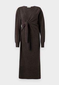CARMEN WRAP DRESS - Robe de jour - espresso