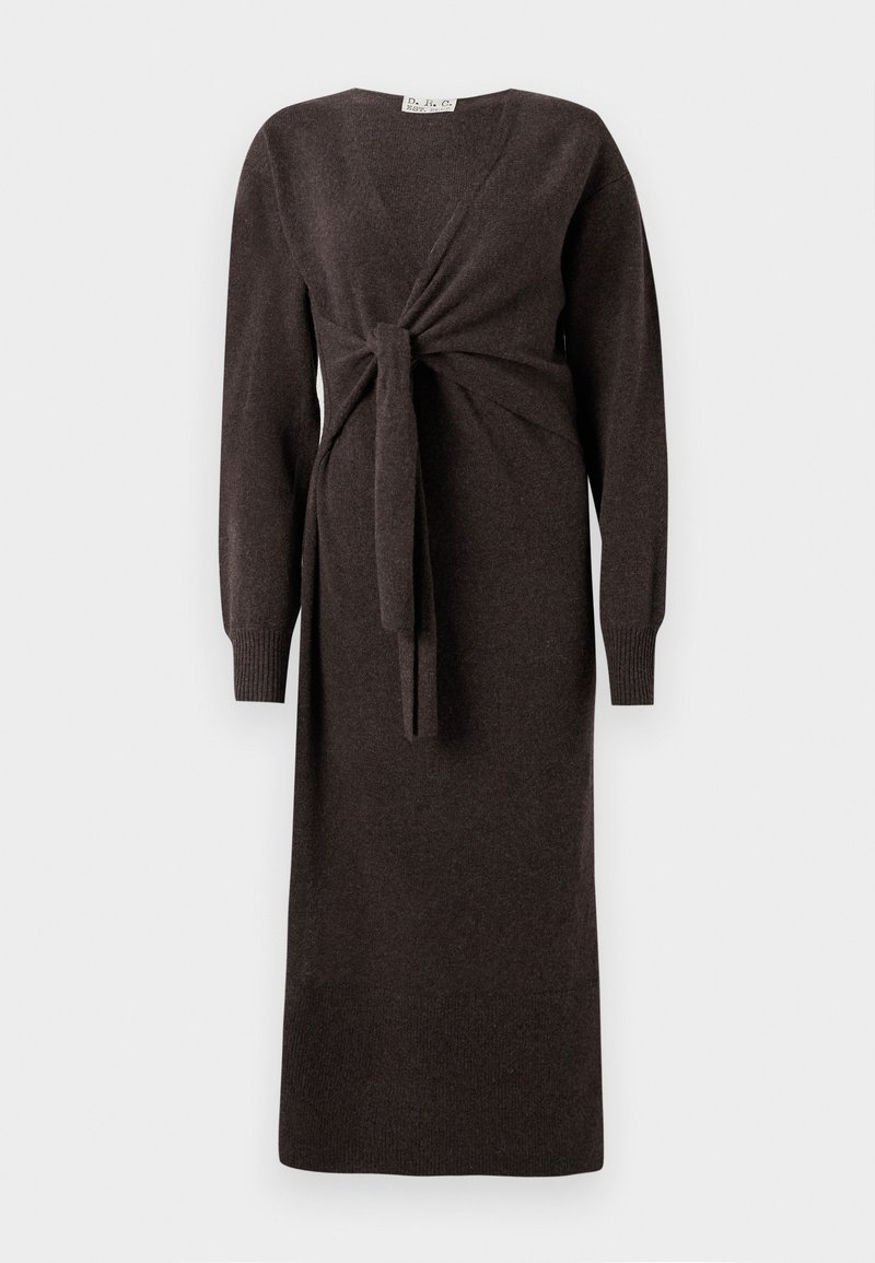 DESIGNERS REMIX Gebreide jurk bruin