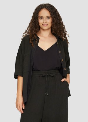 QS, Overhemdblouse - schwarz