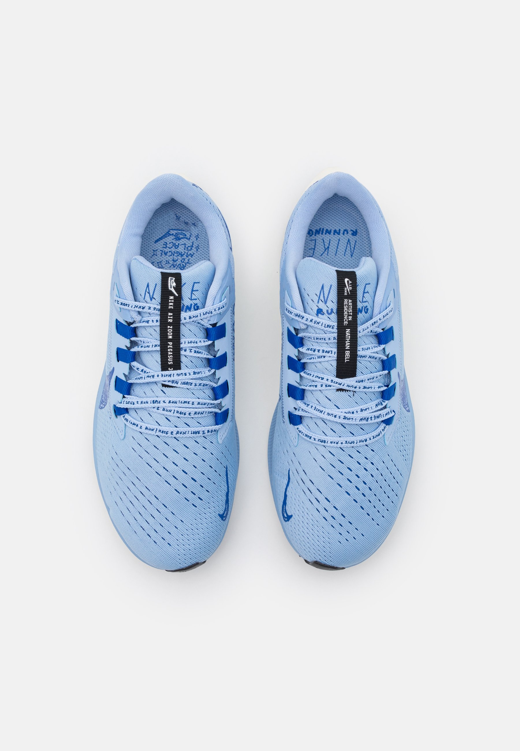 Nike Performance NIKE AIR ZOOM PEGASUS 38 NATHAN BELL - Zapatillas de  running neutras - aluminum/game royal sailblack/azul claro - Zalando.es