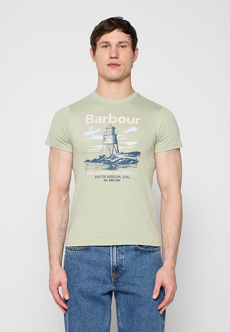 Barbour International T-shirt print groen Barbour International T-shirt print groen