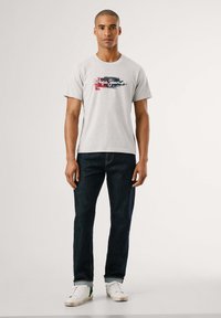 Pepe Jeans TREY TEE - Apdrukāts T-krekls - light grey marl