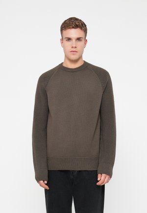 ASPECT CREWNECK JUMPER - Strikkegenser - major brown