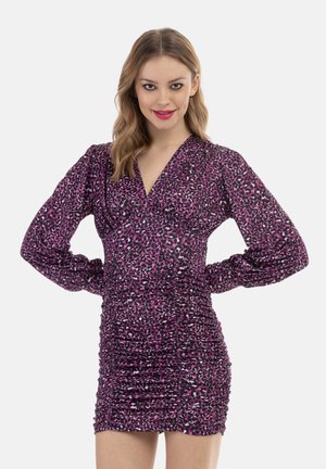 Jerseykleid - fuchsia