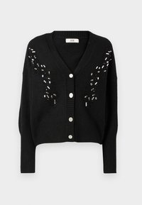 JDY JDYBRIDGET V NECK BLING  - Adīta jaka - black
