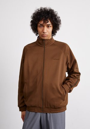 Carhartt WIP BOLAN JACKET - Zip-up sweatshirt - chocolate/tobacco
