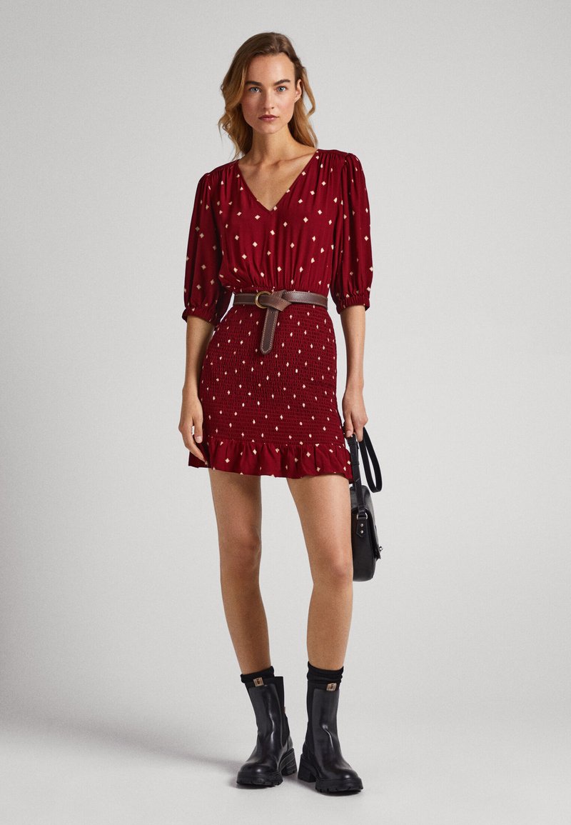 Pepe Jeans Jurk bordeauxrood Pepe Jeans Jurk bordeauxrood