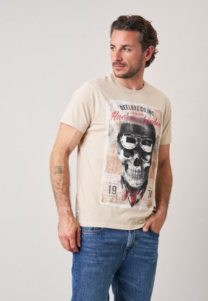 DEELUXE, DEELUXE ORIGINAL T-SHIRT CLEM - T-shirt imprimé - helles beige