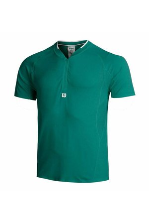 PLAYERS SEAMLESS ZIP HENLEY - T-Shirt basic - field green
