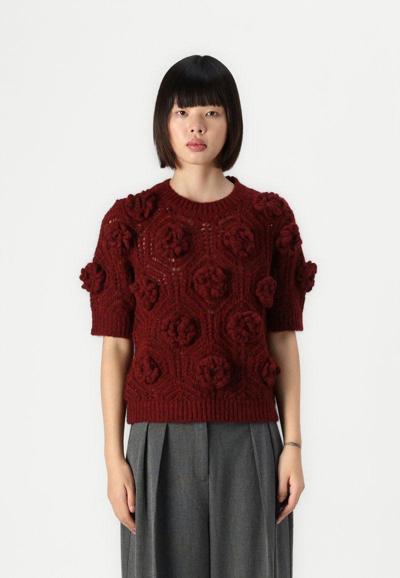 Vero Moda VMVANESSA HIGHNECK - Pullover - syrah