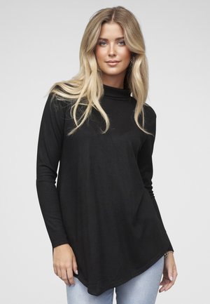 LANGARM ROLKRAGEN  - Pullover - black
