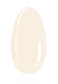 Beiger Nagellack in ovaler Form, mit glänzendem Finish und glatter Textur. Keine sichtbaren Muster oder Hardware.