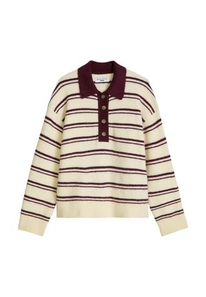 Marc O'Polo DENIM, KNIT POLO PULLOVER LONGSLEEVE - Trui - bright yellow
