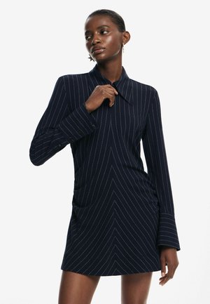 Rochie tip cămașă - blue