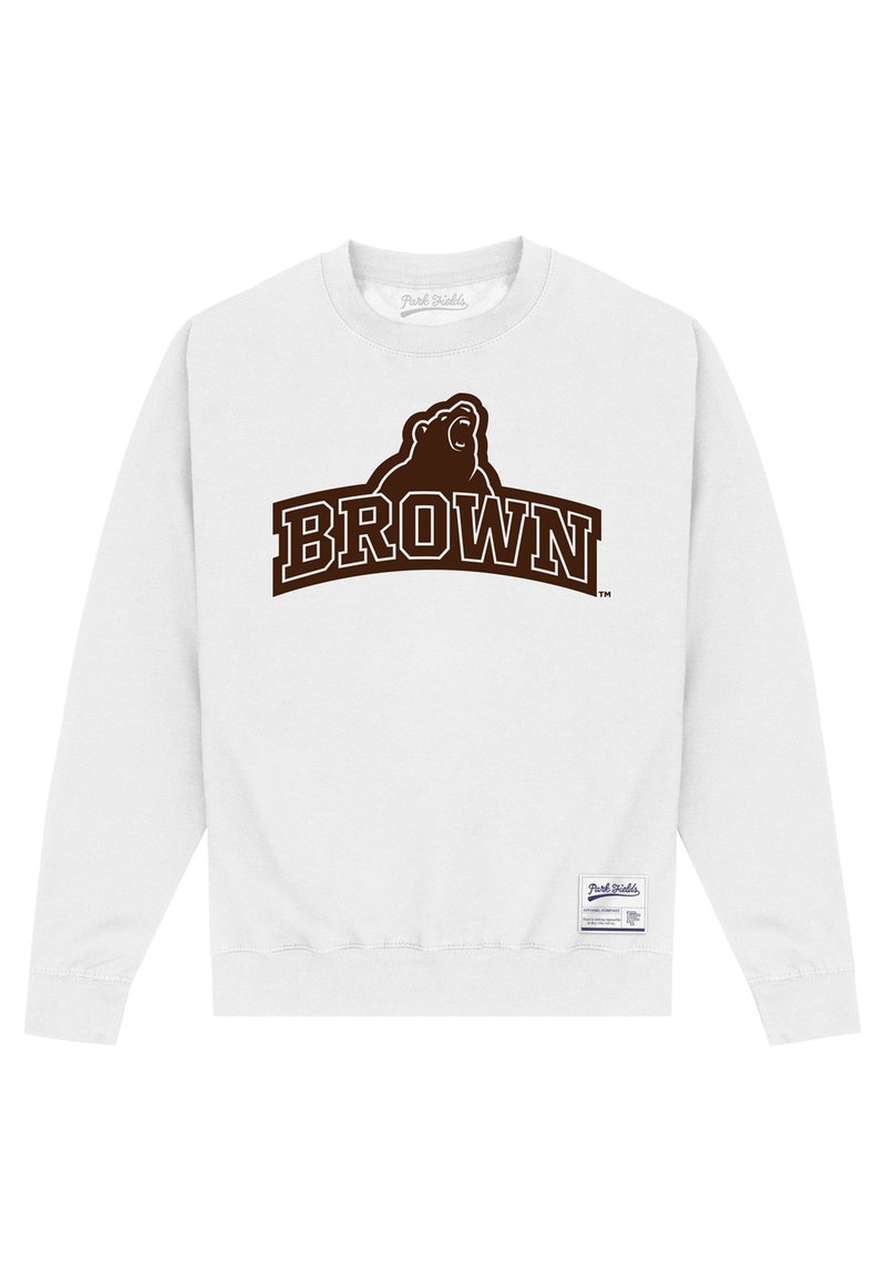 Henry Tiger BROWN UNIVERSITY BEAR OUTLINE - Felpa - white