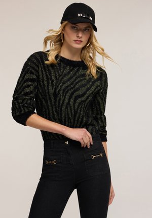 ZEBRATA LAMINATA. - Maglione - nero