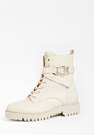 Botines con cordones - beige